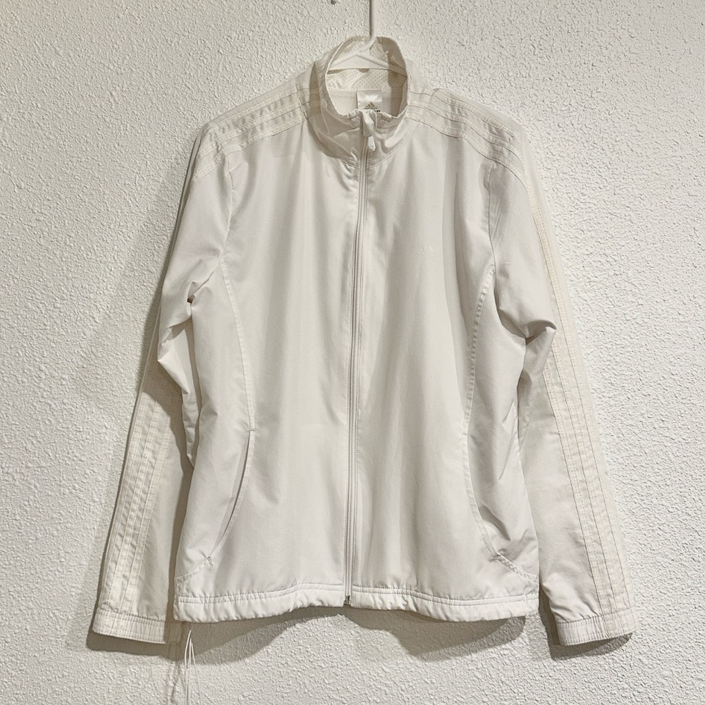 adidas y2k white track jacket skater windbreaker
